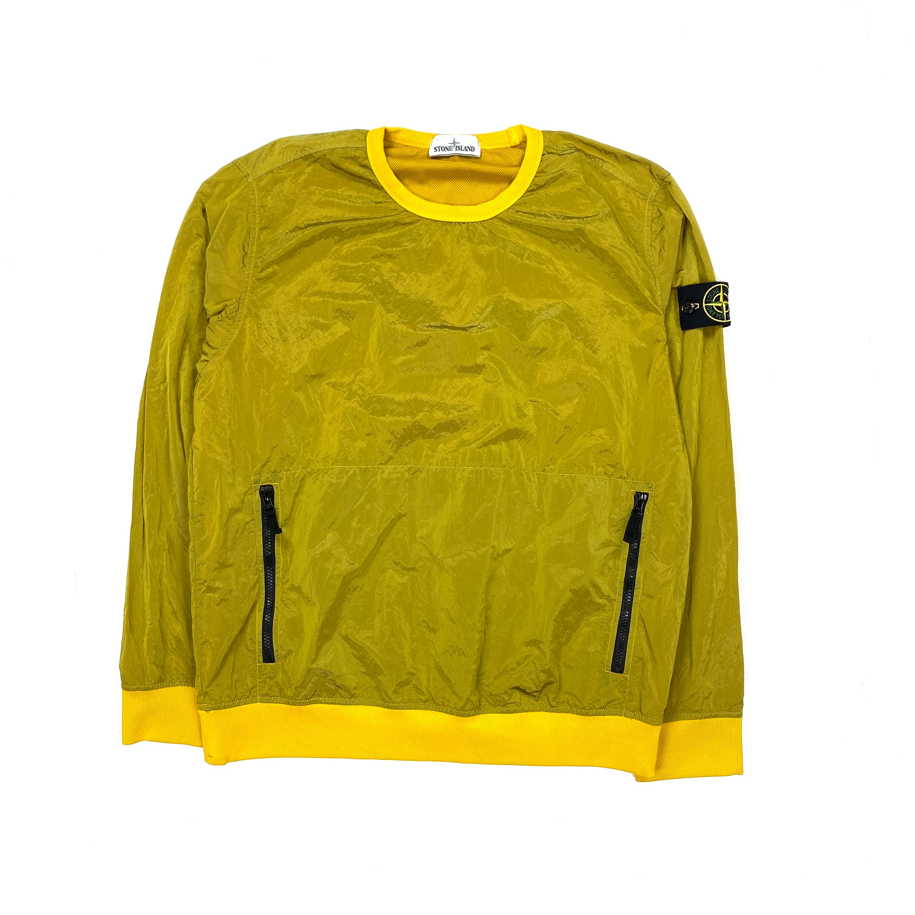 Stone island nylon crew neck sweatshirt top