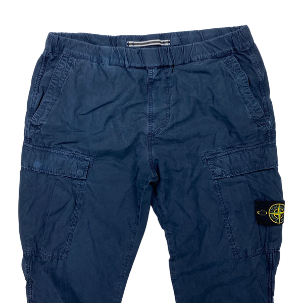 Stone Island Navy Tapered Cargo Trousers