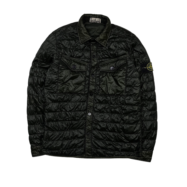 Stone Island 2015 Khaki Down Filled Overshirt - Medium