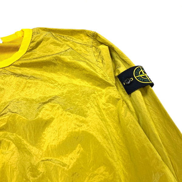 Stone Island Yellow Nylon Metal Pullover Crewneck