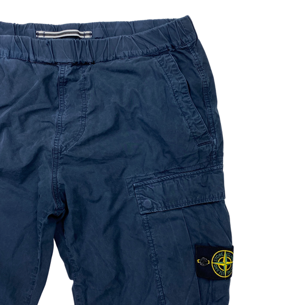 Stone Island Navy Tapered Cargo Trousers