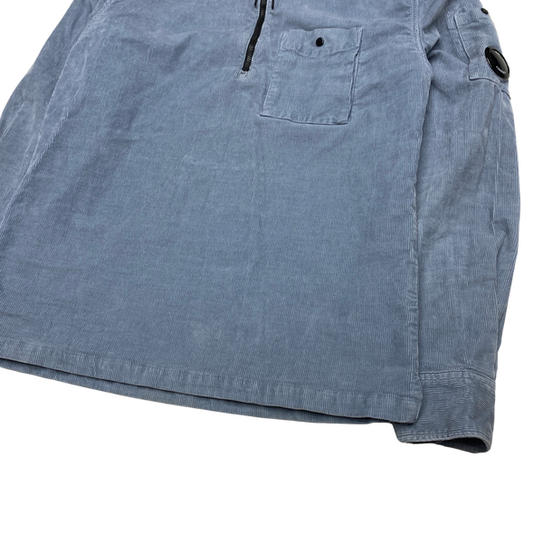 CP Company Light Blue Corduroy Pullover Overshirt