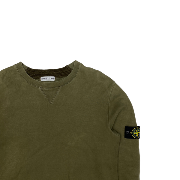 Stone Island 2008 Khaki Green Crewneck Sweatshirt