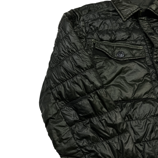 Stone Island 2015 Khaki Down Filled Overshirt - Medium