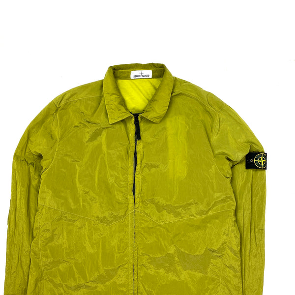Stone Island Lime Nylon Metal Overshirt