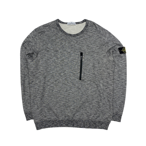 Stone Island 2018 Grey Marl Sweatshirt