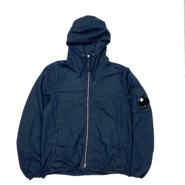 CP Company Cotton Hooded Navy Jacket
