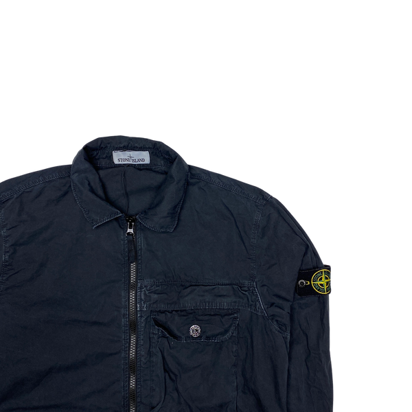 Stone Island 2020 Black Zipped Overshirt