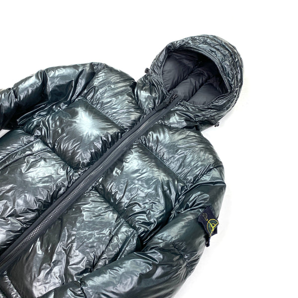 Stone Island Petrol Green Pertex Quantum Y Down Jacket Mat s Island