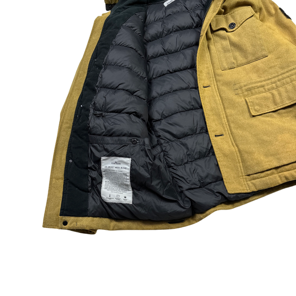 Stone Island 2014 Ice Wool Blend Down Jacket - Large