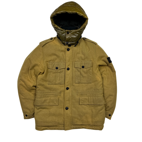 Stone Island 2014 Ice Wool Blend Down Jacket - Large