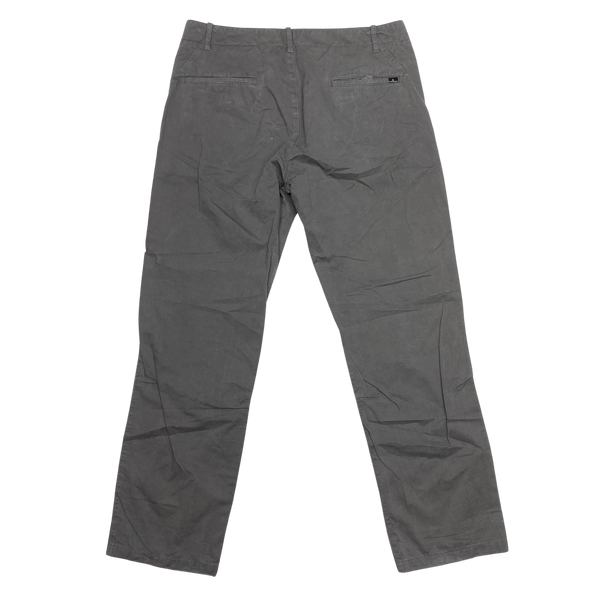 Stone Island 2010 Brushed Cotton Straight Fit Grey Trousers