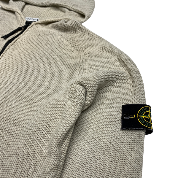Stone Island 2000 Vintage Oatmeal Cotton Knit Hoodie – Mat's Island Stone Island 2000 Vintage Oatmeal Cotton Knit Hoodie – Mat's Island