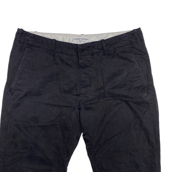 Stone Island 2010 Black Straight Fit Grey Trousers