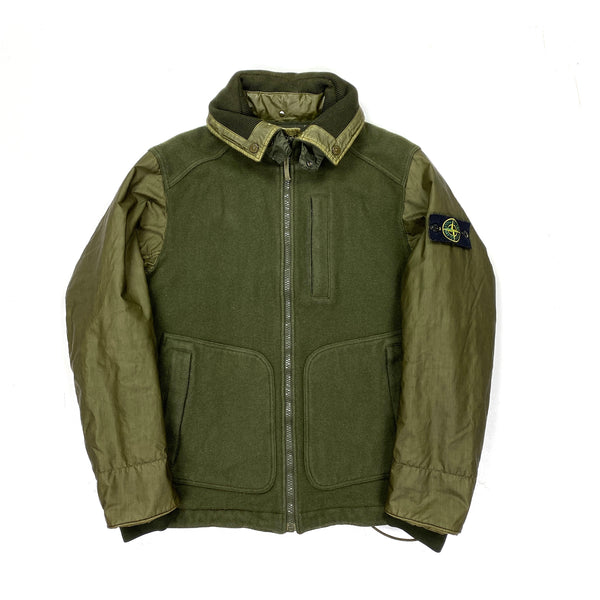 Stone Island 2013 Khaki Wool Tinno Panto Ghost Jacket