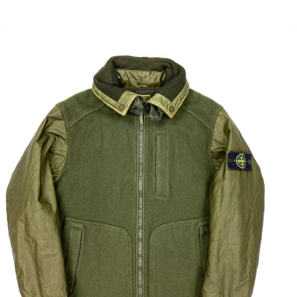 Stone Island 2013 Khaki Wool Tinno Panto Ghost Jacket