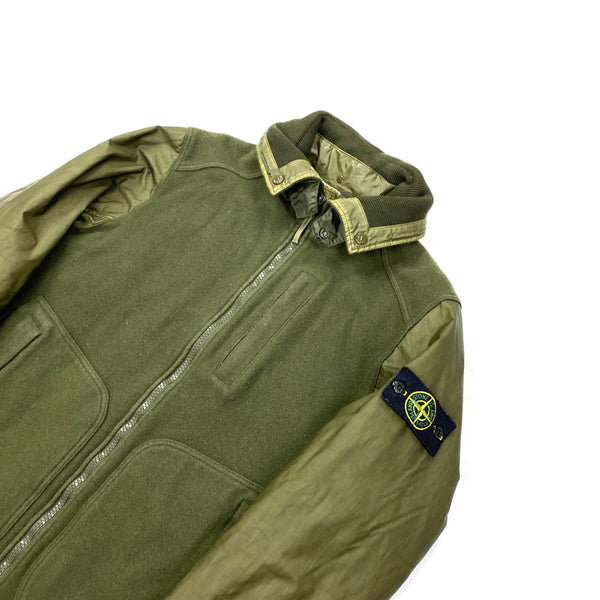 Stone Island 2013 Khaki Wool Tinno Panto Ghost Jacket