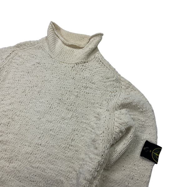 Stone Island Vintage Roll Neck Chenille Knitted Pullover