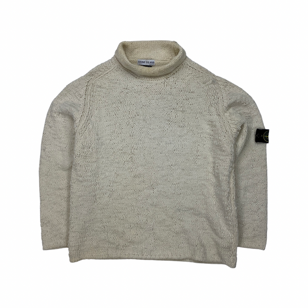 Stone Island Vintage Roll Neck Chenille Knitted Pullover