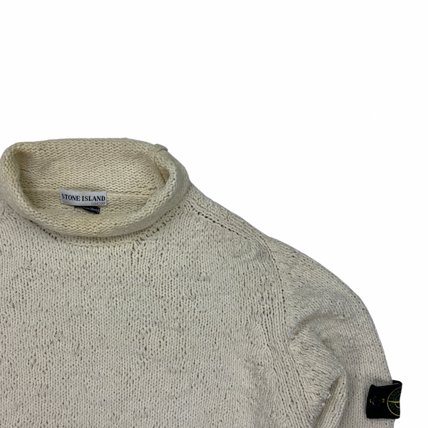 Stone Island Vintage Roll Neck Chenille Knitted Pullover