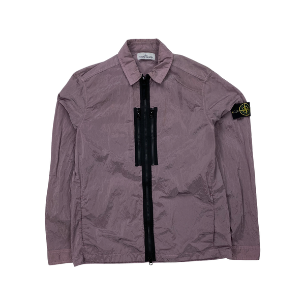 Stone island pink nylon on sale metal overshirt