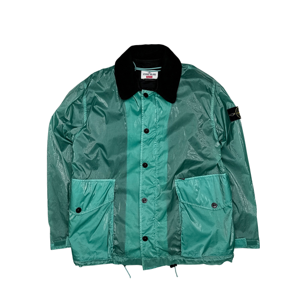 Stone Island x Supreme Teal New Silk Dutch Rope Jacket