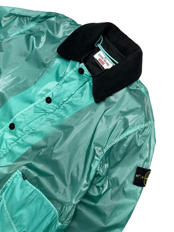 Stone Island x Supreme Teal New Silk Dutch Rope Jacket