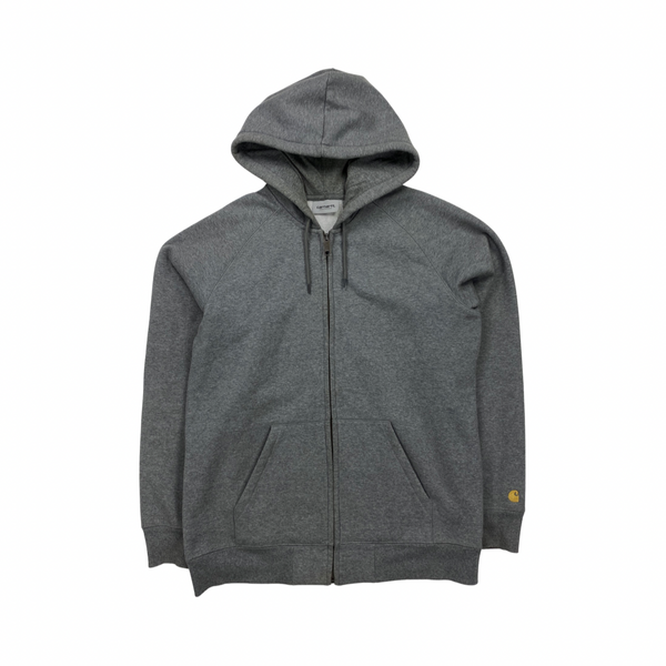 Carhartt Heavy Cotton Light Grey Zipped Hoodie