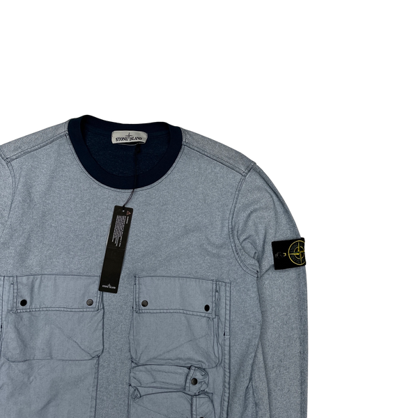 Stone Island 2020 Tela Placcata Crewneck Sweatshirt
