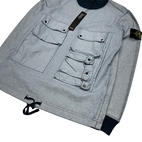 Stone Island 2020 Tela Placcata Crewneck Sweatshirt