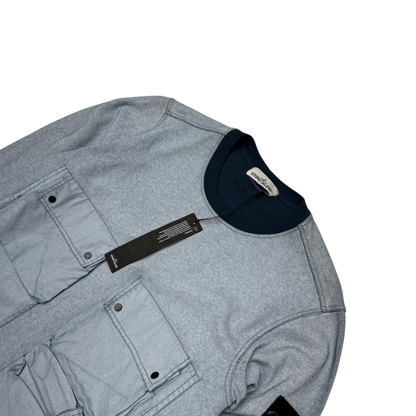 Stone Island 2020 Tela Placcata Crewneck Sweatshirt