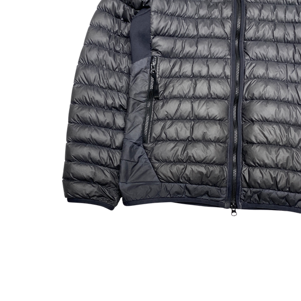 Stone Island 2017 Grey Micro Yarn Hooded Puffer Jacket