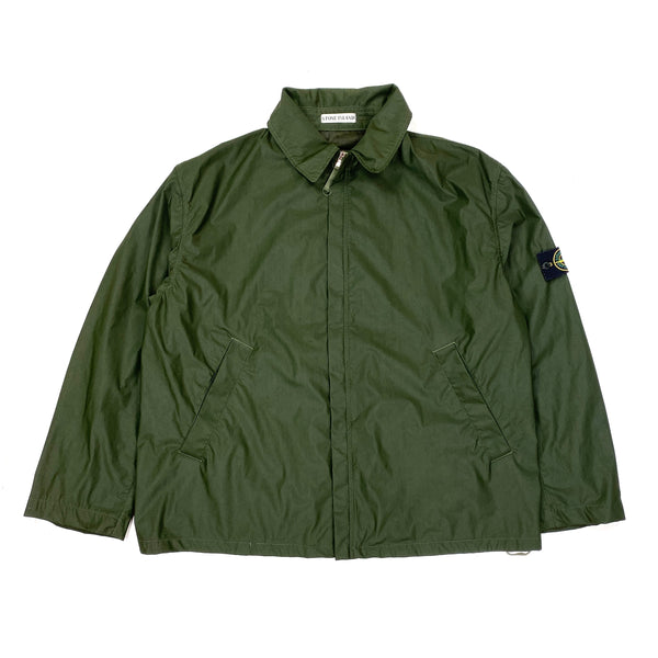 Dark green stone island jacket outlet