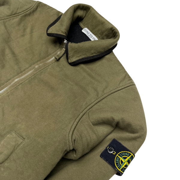 Stone Island 2005 Khaki Lined Cotton Jacket