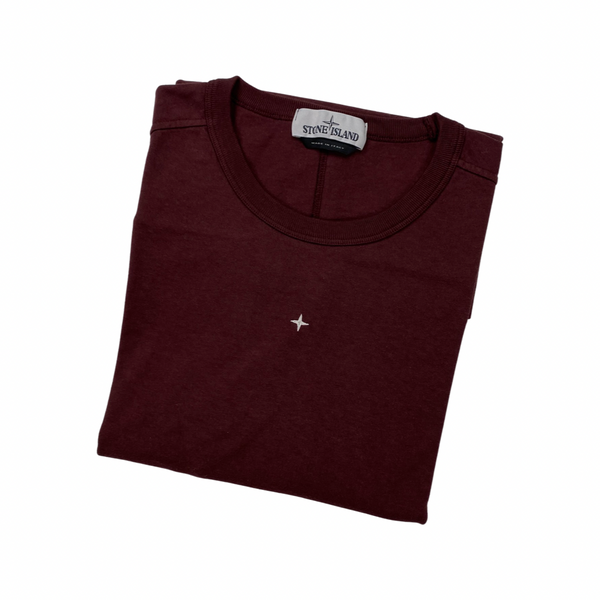 Stone Island Marina Plum Red Compass T Shirt