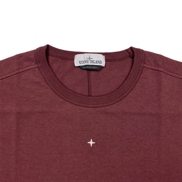 Stone Island Marina Plum Red Compass T Shirt