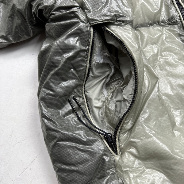 CP Company Grey Face Mask Outline Primaloft Puffer - Medium