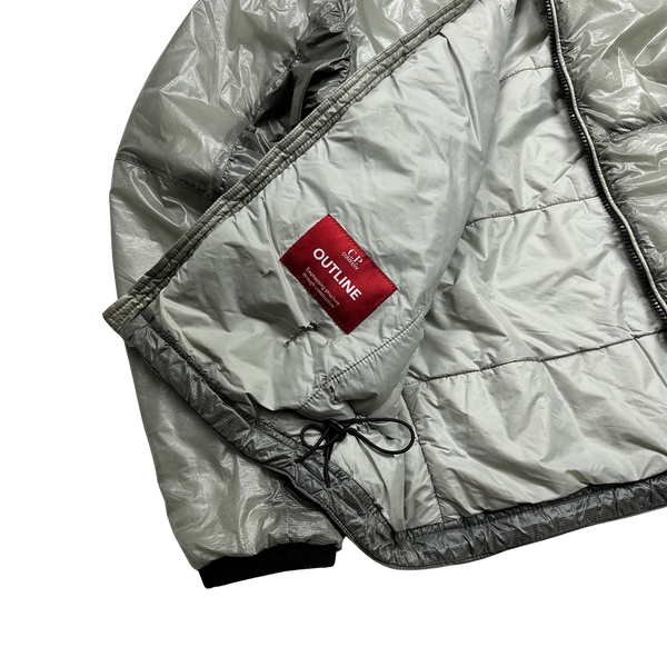 CP Company Grey Face Mask Outline Primaloft Puffer - Medium