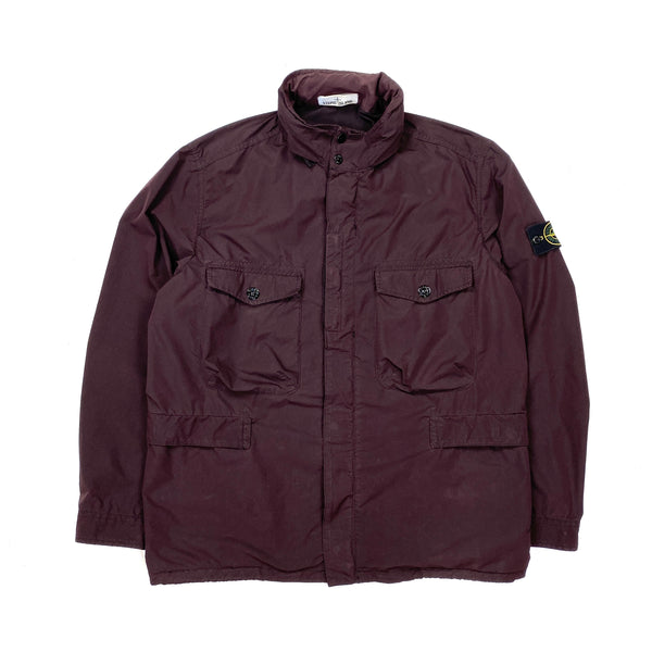 Stone Island Aubergine Purple David Tela Light-TC Jacket