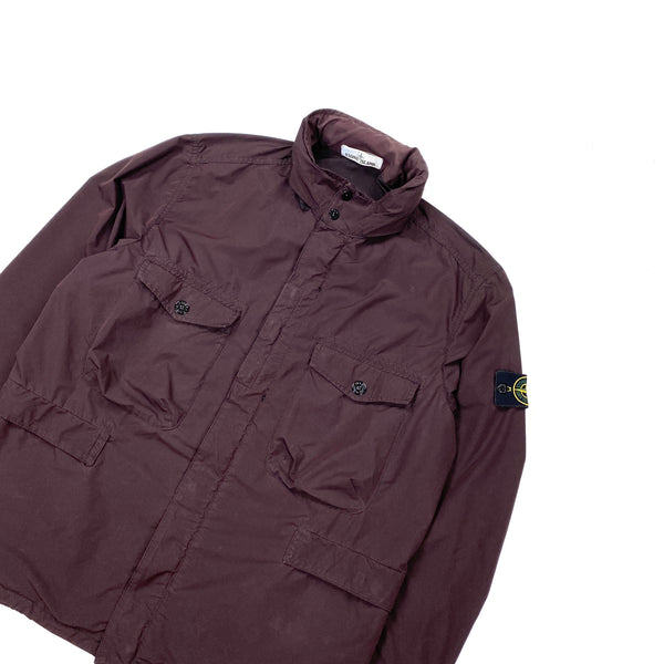 Stone Island Aubergine Purple David Tela Light-TC Jacket