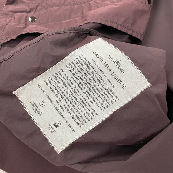 Stone Island Aubergine Purple David Tela Light-TC Jacket