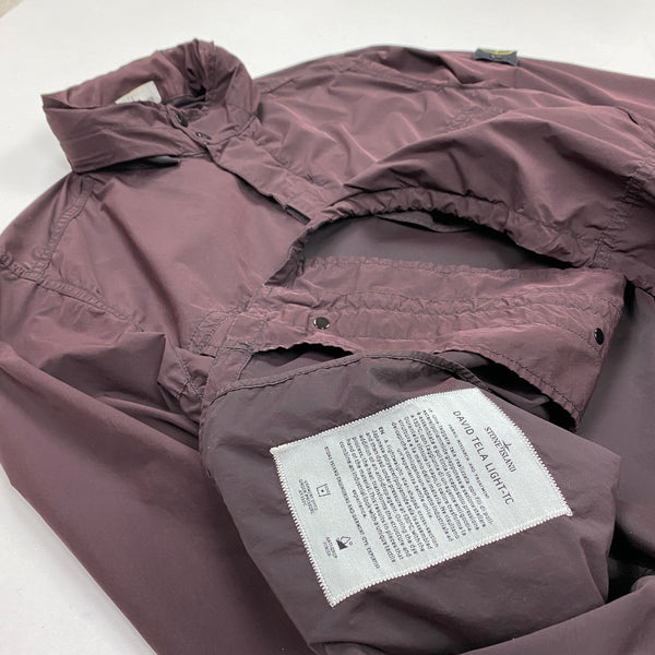 Stone Island Aubergine Purple David Tela Light-TC Jacket
