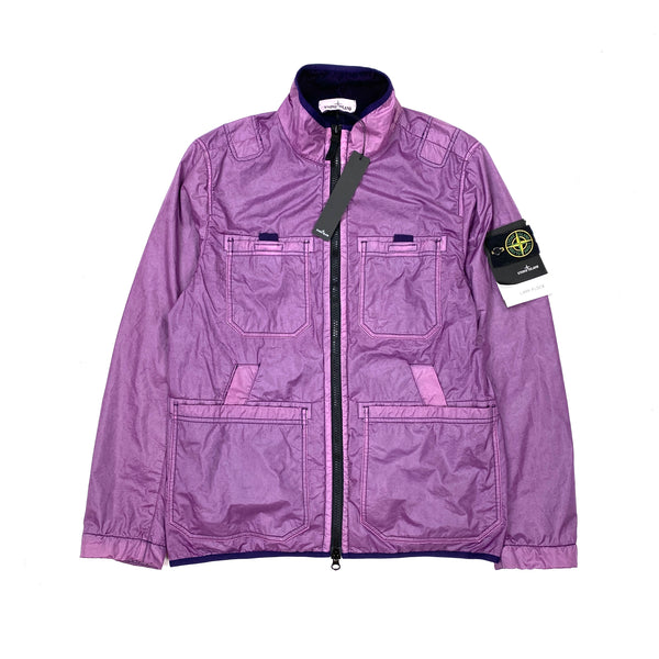 Stone Island Purple Lamy Flock Multipocket Jacket