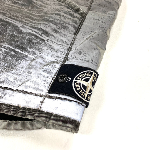 Stone Island Silver Liquid Reflective Fleece Lined Gilet