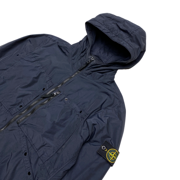 Stone Island 2011 Navy Resin Coated Nylon Jacket
