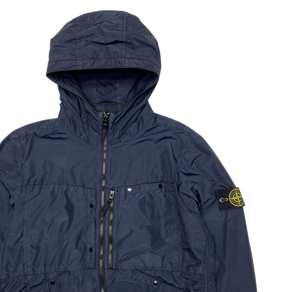 Stone Island 2011 Navy Resin Coated Nylon Jacket