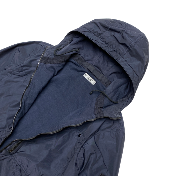 Stone Island 2011 Navy Resin Coated Nylon Jacket