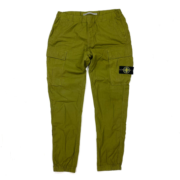 Stone Island Olive Tapered Green Cargo Trousers