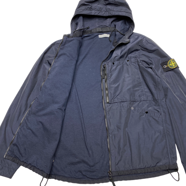 Stone Island 2011 Navy Resin Coated Nylon Jacket