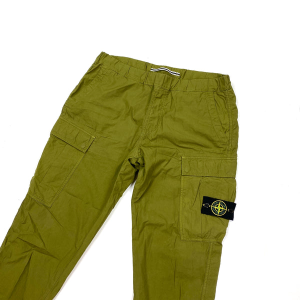 Stone Island Olive Tapered Green Cargo Trousers